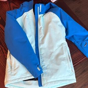 Children's Blue and White Raincoat